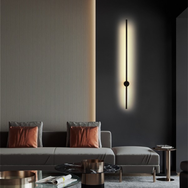 Industrial Modern LED Black Wall Lights Indoor for Bedroom Hallway
