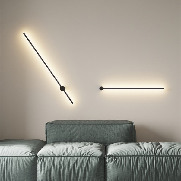 Industrial Modern LED Black Wall Lights Indoor for Bedroom Hallway
