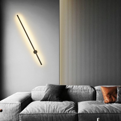 Industrial Modern LED Black Wall Lights Indoor for Bedroom Hallway