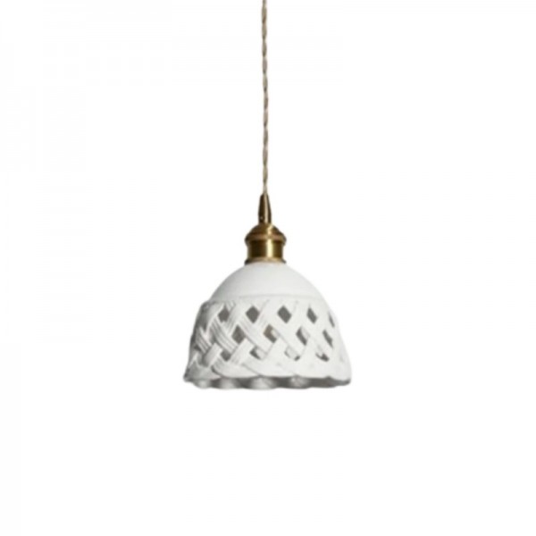 Modern White Ceramic Pendant Light  E27 Light For Living Room
