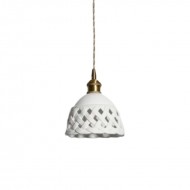 Modern White Ceramic Pendant Light  E27 Light For Living Room