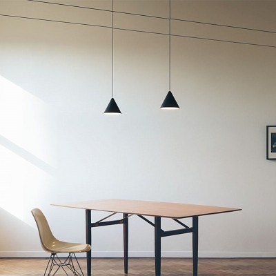 String Light Cone Pendant Light