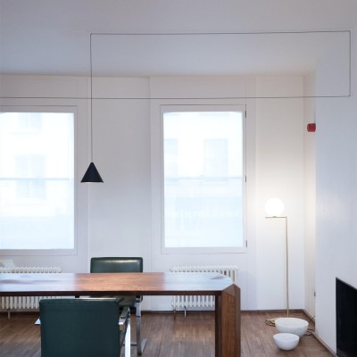 String Light Cone Pendant Light