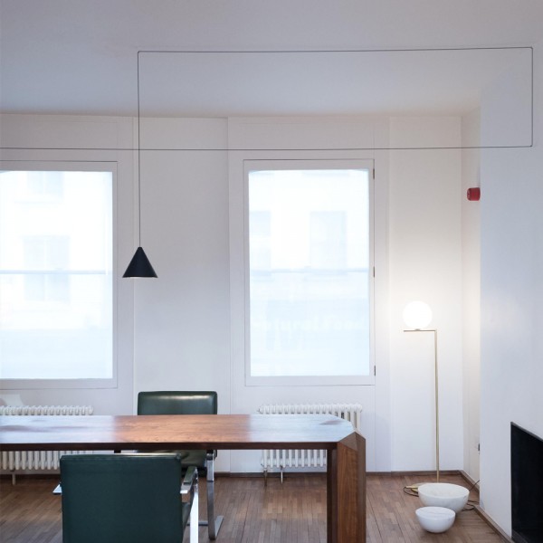 String Light Cone Pendant Light