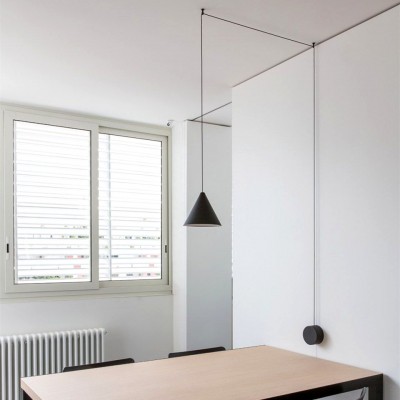 String Light Cone Pendant Light