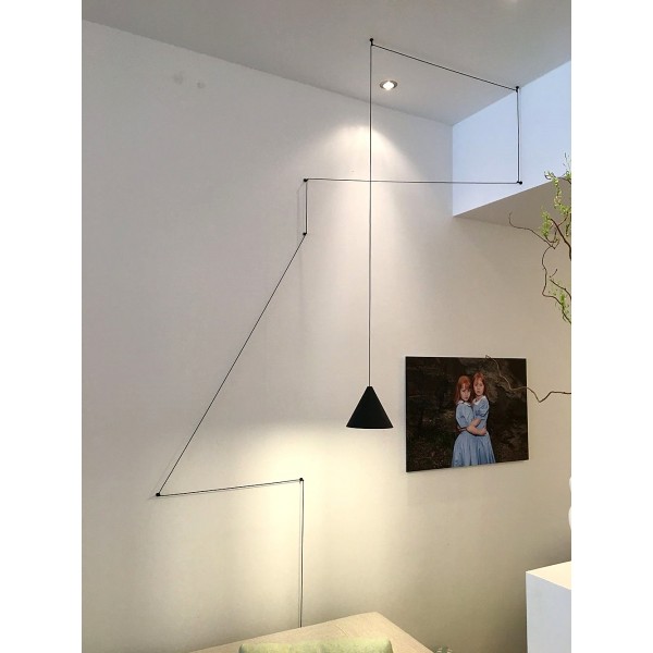 String Light Cone Pendant Light