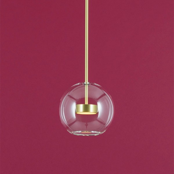 Bolle LED Glass Globe Pendant Light - 1 Ball