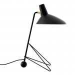 Serge Mouille Black Tripod Desk Lamp