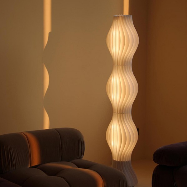 Modern Grass Skirt Vapor Floor Lamp for Living Room