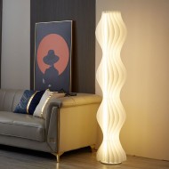 Modern Grass Skirt Vapor Floor Lamp for Living Room