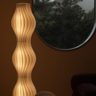 Modern Grass Skirt Vapor Floor Lamp for Living Room