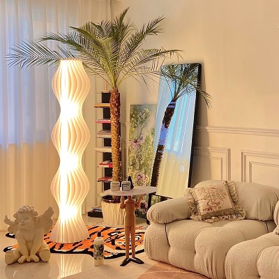Modern Grass Skirt Vapor Floor Lamp for Living Room