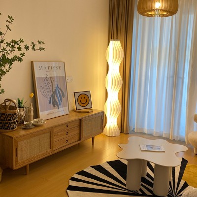 Modern Grass Skirt Vapor Floor Lamp for Living Room