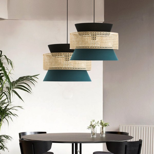 Natural Texture Rattan Pendant Light