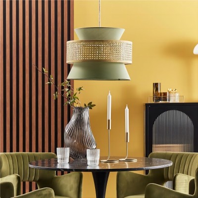 Natural Texture Rattan Pendant Light