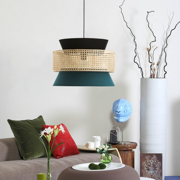 Natural Texture Rattan Pendant Light