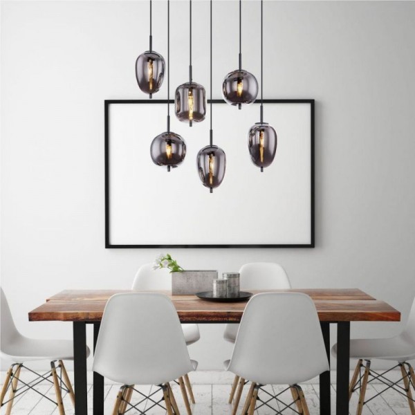 Multiple Style Globo Blacky Pendant Light