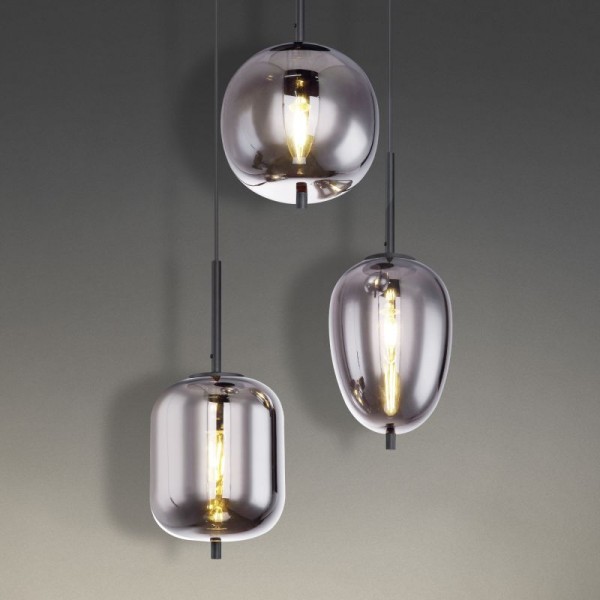 Multiple Style Globo Blacky Pendant Light