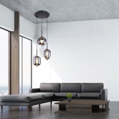 Multiple Style Globo Blacky Pendant Light
