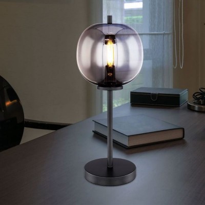 Multiple Style Glass Globo Blacky Table Lamp