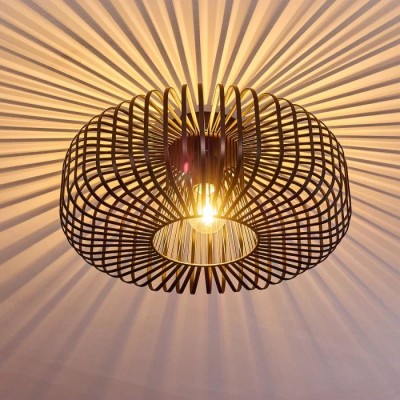 Black Vintage Round Wemude Ceiling Light