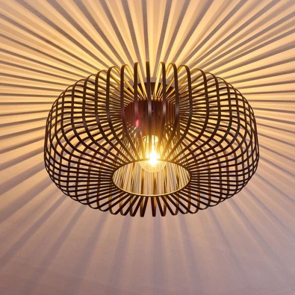 Black Vintage Round Wemude Ceiling Light