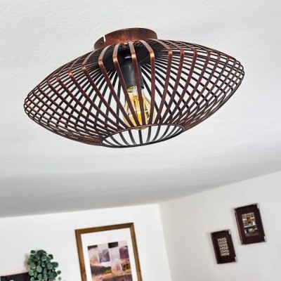Black Vintage Round Wemude Ceiling Light