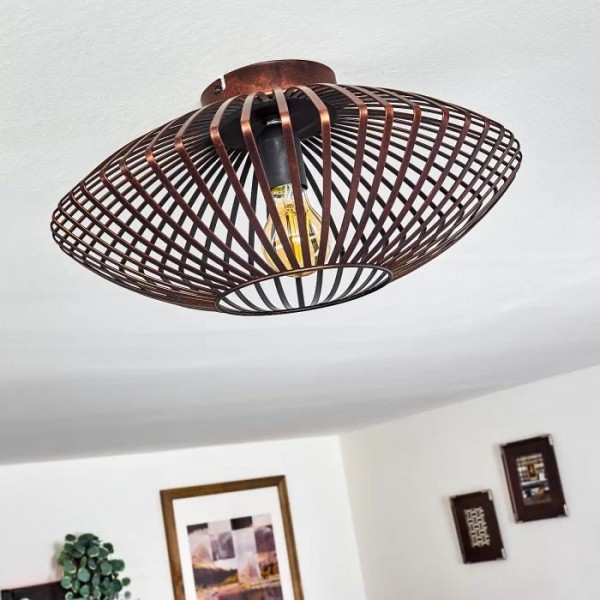 Black Vintage Round Wemude Ceiling Light