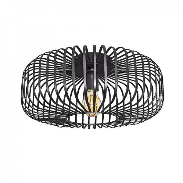 Black Vintage Round Wemude Ceiling Light