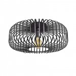 Wooden Ceiling Light With Bamboo Shade