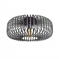 Black Vintage Round Wemude Ceiling Light