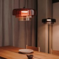 Современный стеклянный подвесной светильник Lark 3 Shade