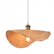Lotus Wooden Pendant Light