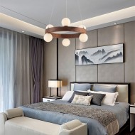 ГРАНД Деревянная Люстра