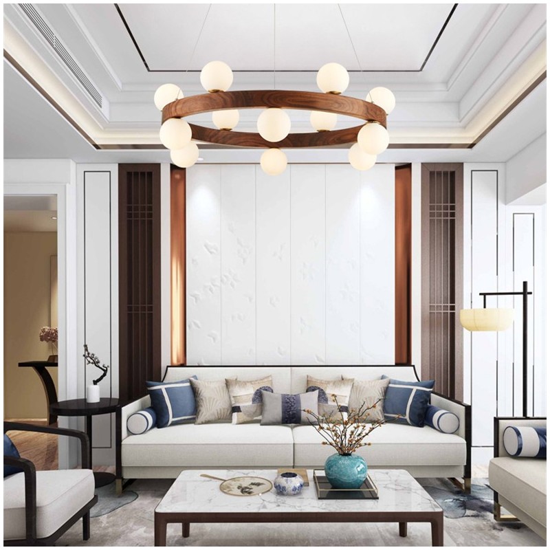 GRAND Wooden Chandelier