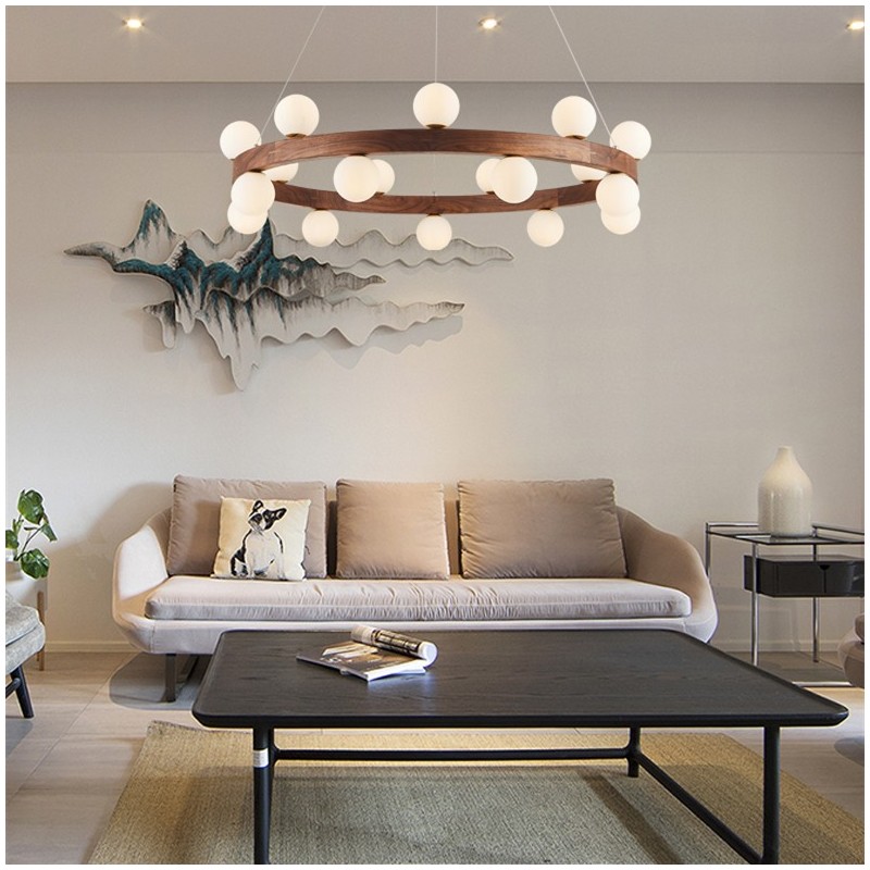 ГРАНД Деревянная Люстра