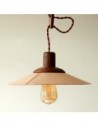 Leather Wooden Pendant Light