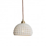 Flower Basket Ceramic Pendant Light