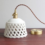 Openwork Ceramic Pendant Light