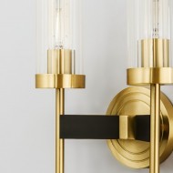 Glass Candlestick Wall Sconce