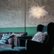 White Cotton Pendant Lamp