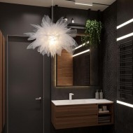 White Cotton Pendant Lamp