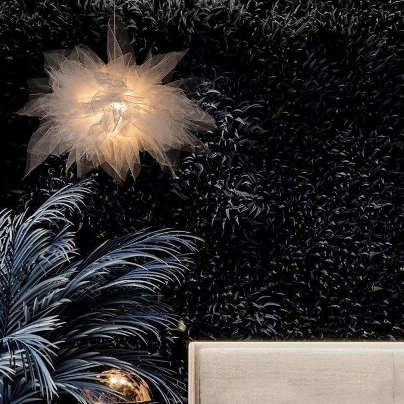 Подвесной светильник из белого хлопка