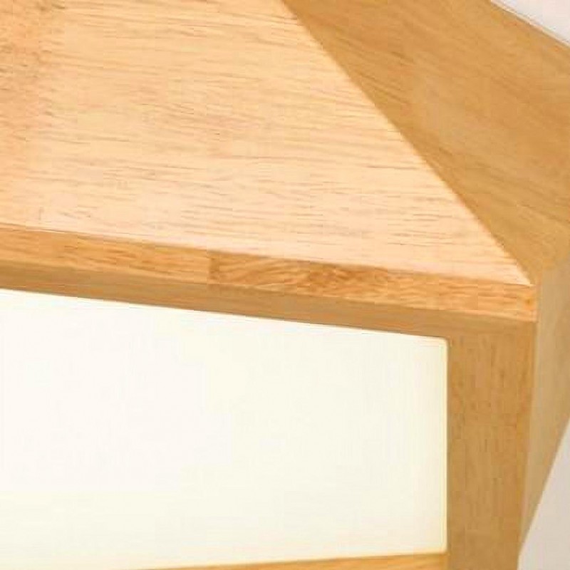 LEXA Geometric LED Ceiling Light in Wood