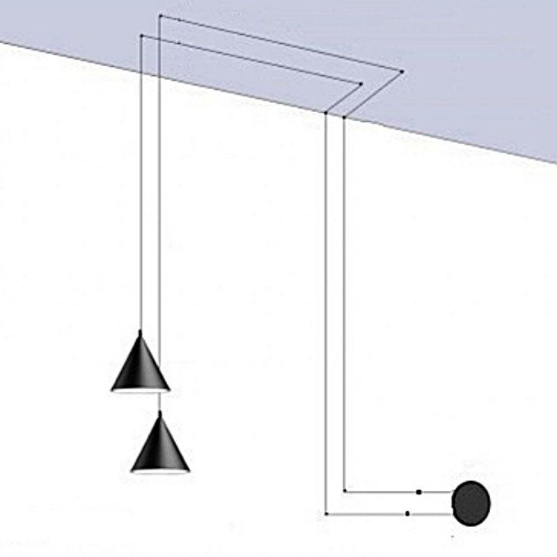 String Light Cone Pendant Light