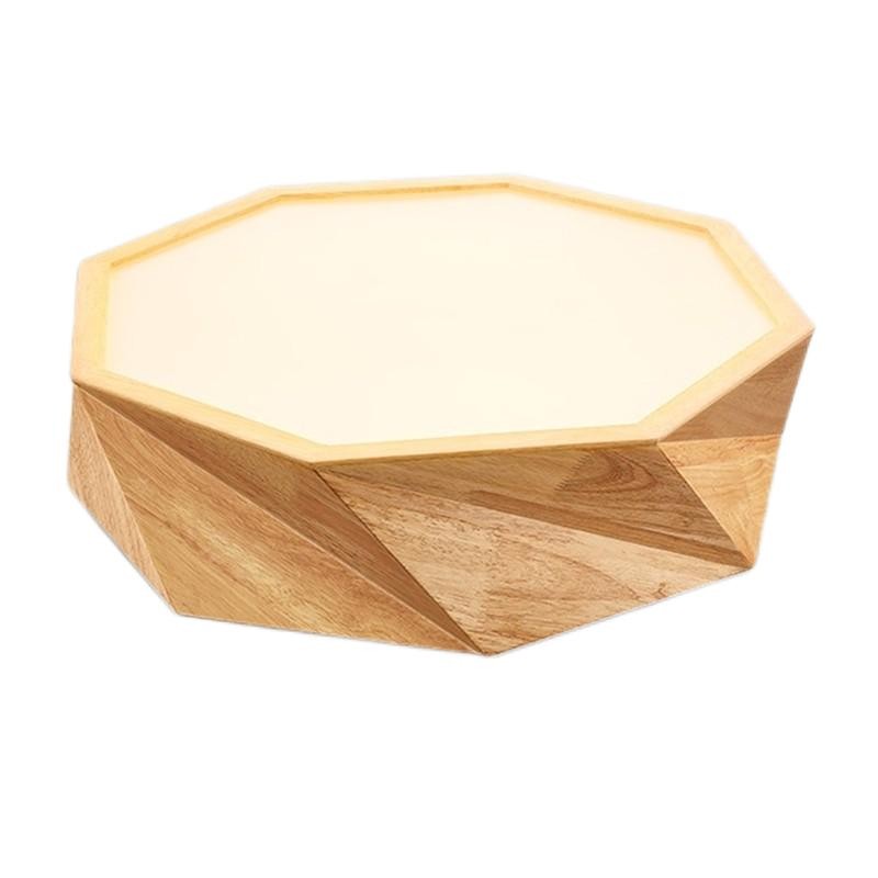 Светодиодный потолочный светильник LUCENT Octagon Jewel из дерева