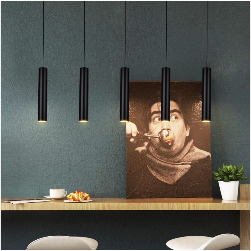 Modern Tubular Pendant Lamp