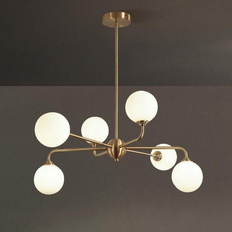 LUXURY Glass Ball Chandelier