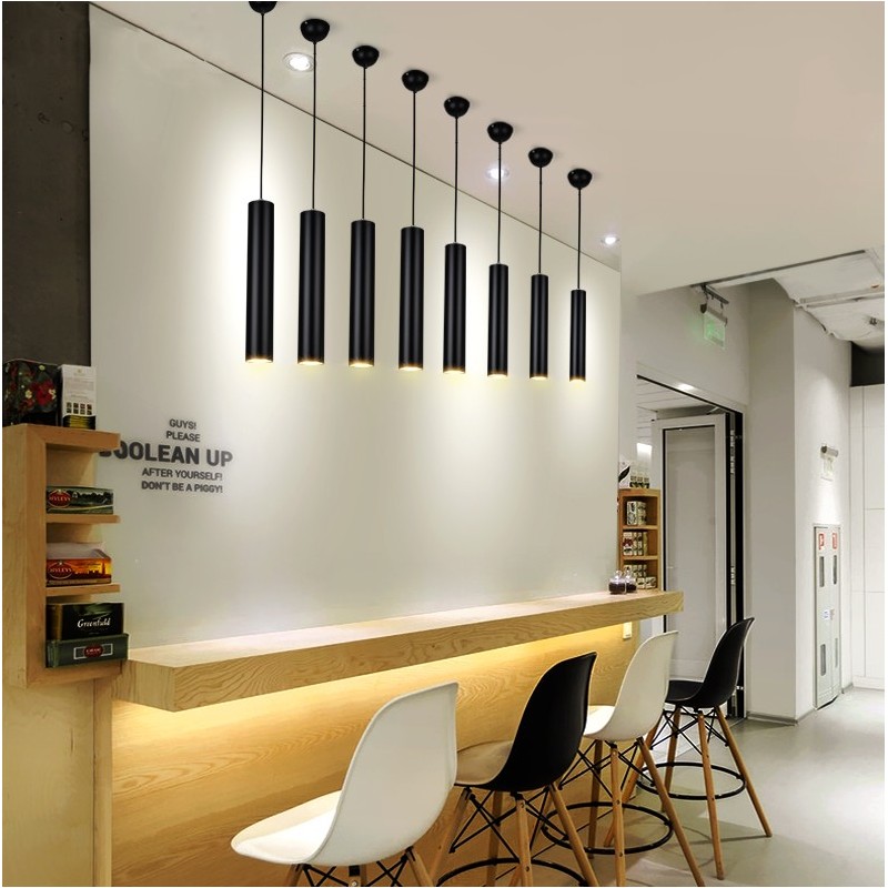 Modern Tubular Pendant Lamp