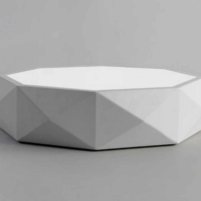 Светодиодный потолочный светильник TEVA Octagon Jewel белого цвета